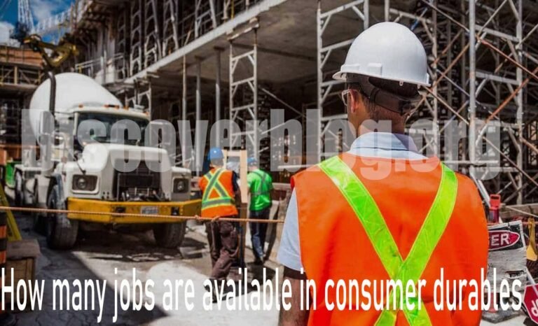 How Many Jobs Are Available in Consumer Durables?